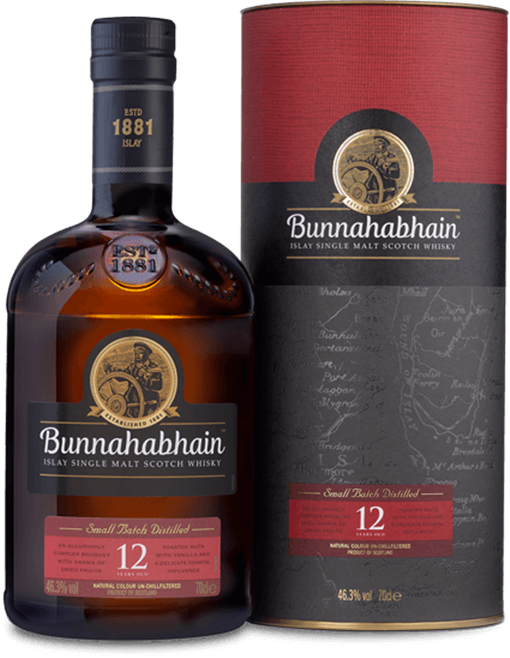 布納哈本12年艾雷島單一麥芽威士忌 BUNNAHABHAIN AGED 12 YEARS ISLAY SINGLE MALT SCOTCH WHISKY