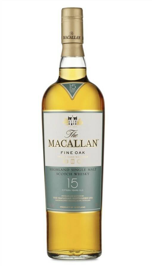 麥卡倫黃金三桶15年單一麥芽威士忌 Macallan Fine Oak 15 Years Old Highland Single Malt Scotch Whisky